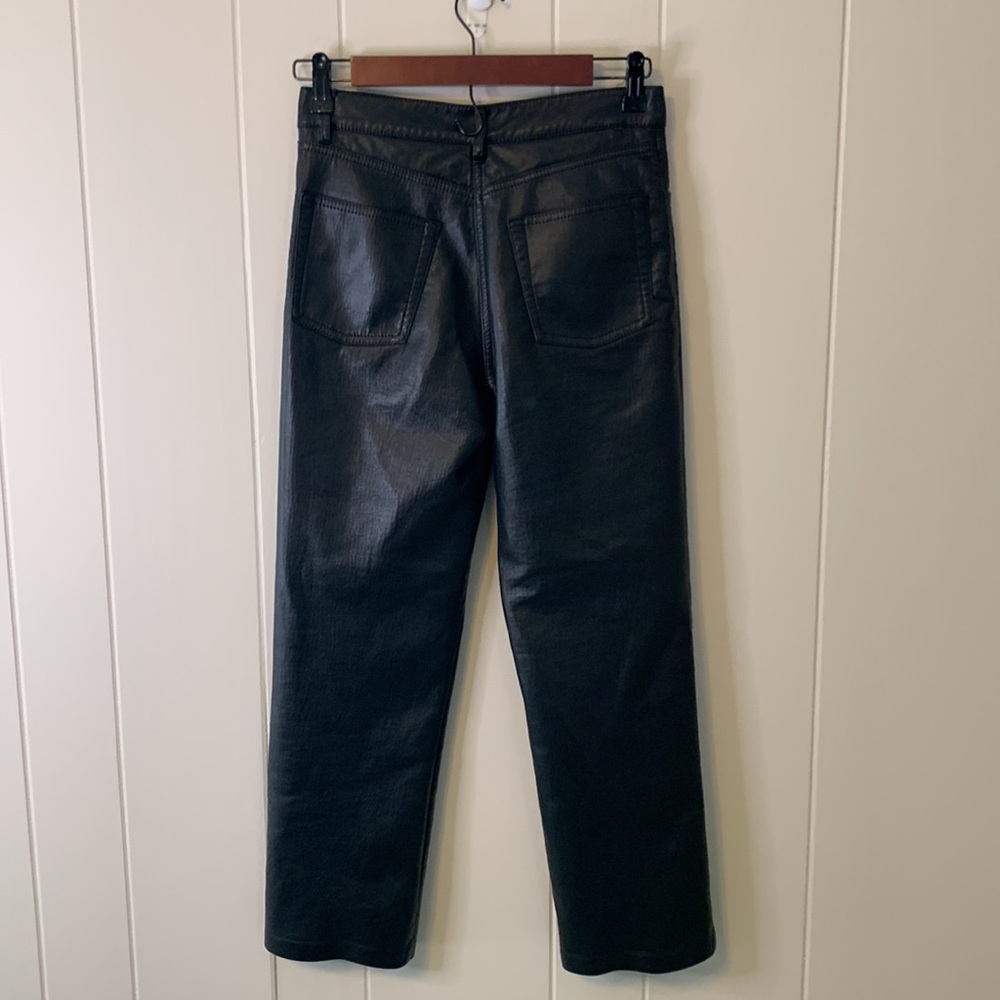 Wilfred Aritzia Melina Pants Faux Leather Size 4 - Picture 6 of 10